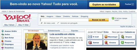 YAHOO BRAZIL COM yahoo brazil com: