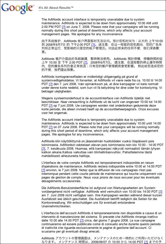 adwords_down_languages Google Adwords in 17 languages