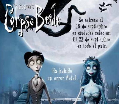 But when I clicked through I found that the Corpse Bride Web site But when I clicked through I found that the Corpse Bride Web site
